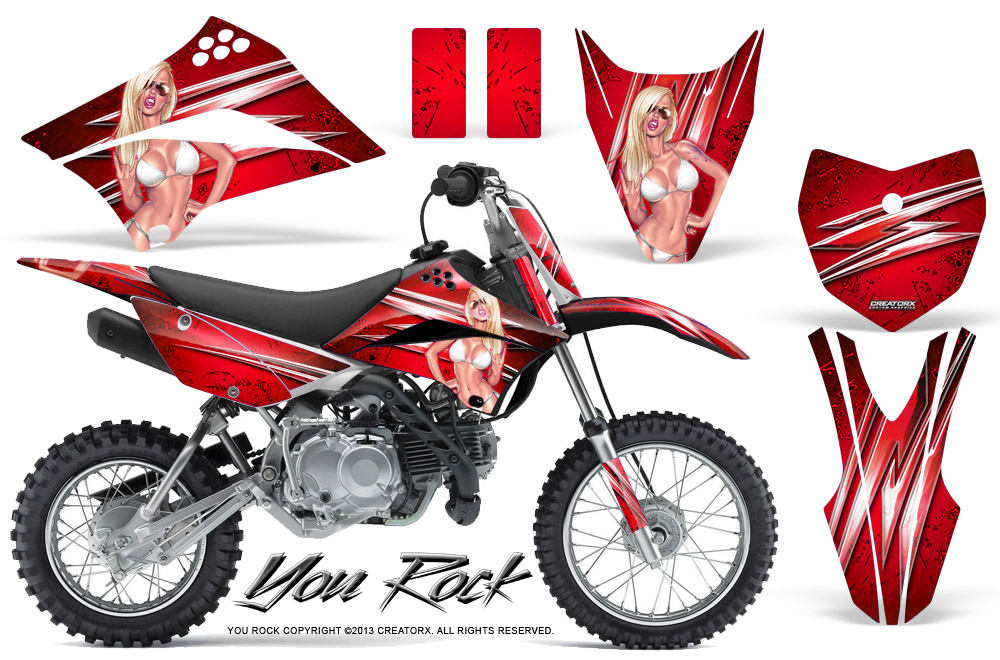 Kawasaki KLX 110L 10-11 You Rock Red